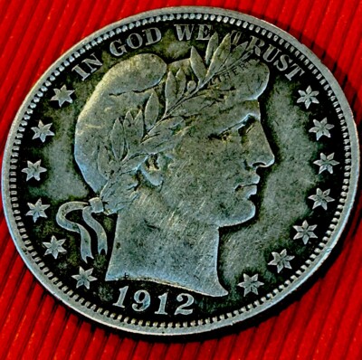 Old Man Duffy s Extra Fine 1912 Barber Half Dollar Gr8 Looking. Get it Now!