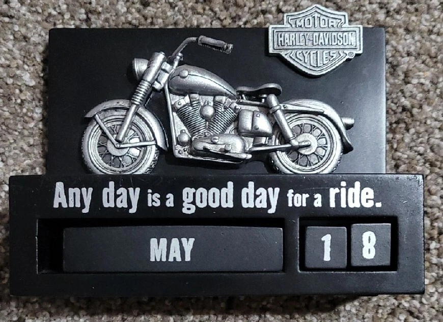 Harley Davidson Perpetual Desk Calendar 