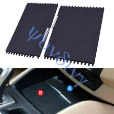 ~For BMW X5 X6 E70 E71 E72 2pcs Front Console Cup Holder Roller Blind Cover Kits