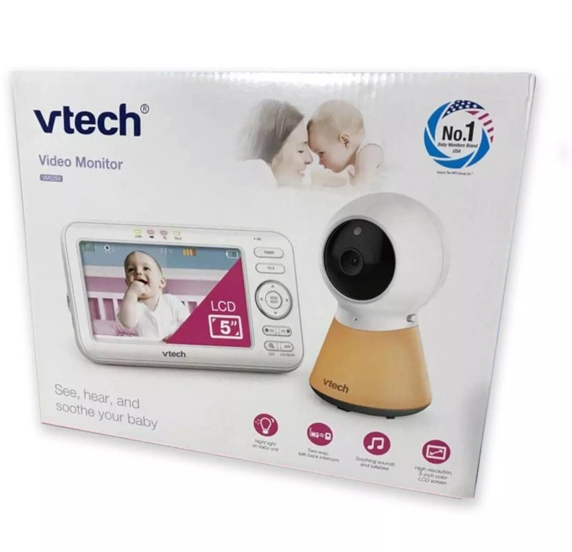 VTech VM5254 5" Digital Video Baby Monitor with Adaptive Night Light & Sound