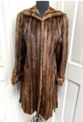 Vintage 1940 s Steinberg Furs Denver Muskrat Fur Coat
