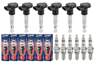 6x ESEN SKV Zündspule +6x NGK Zündkerze Iridium IX für BMW 3er Coupe E46