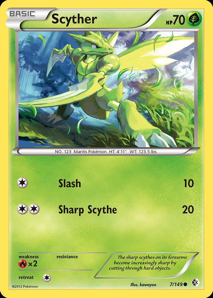 Pokemon Scyther (7/165) Boundaries Crossed LP