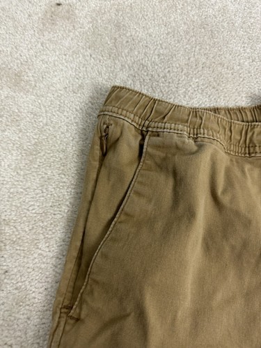 Hollister Jogger Mens Large Beige Pants Stretch Stretch Elastic Waist Drawstring - Picture 15 of 17