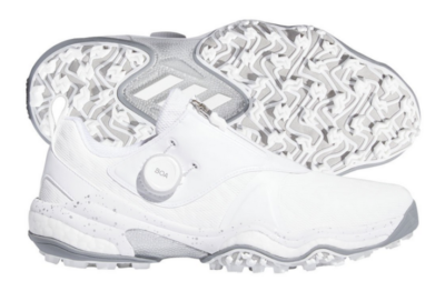 Men\'s 15 Adidas CodeChaos 22 Golf Shoes -Cloud white/Silver Metallic/Gray Two Adidas Codechaos 22 Golf Shoes White/Silver/Grey Two – Golf  main image 4