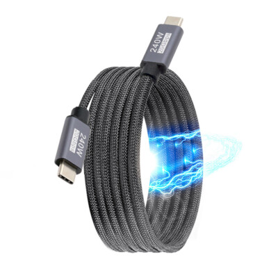 CHENYANG Magnetic Cable 20Gbps USB-C Coiled Type-C Charging  Cord