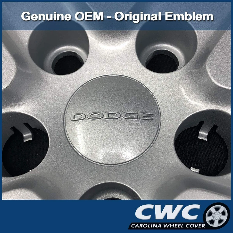 Juego de tapacubos para Dodge Caravan, Journey 2013-2020 genuino OEM 17" cubierta de rueda 8047 Foto 4 de 4