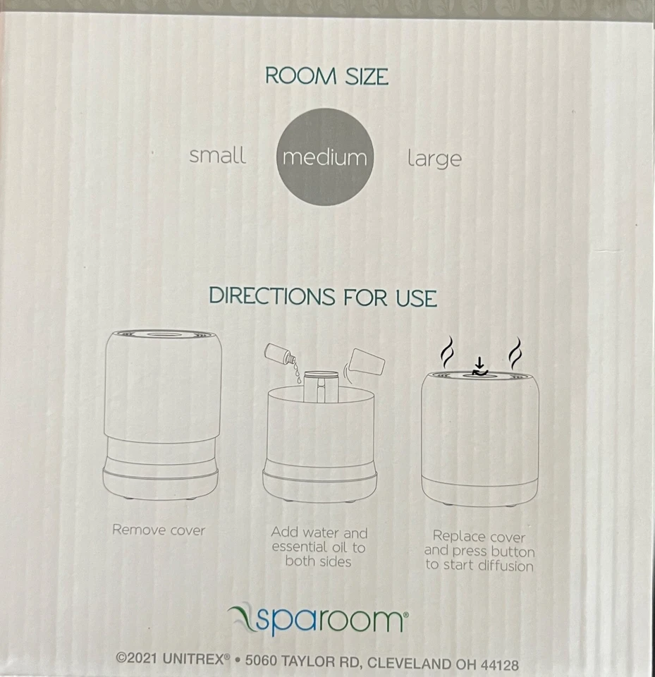 Difusor de aceites esenciales Sparoom Duomist - 2 tanques de agua - marrón #S04629 Foto 3 de 4