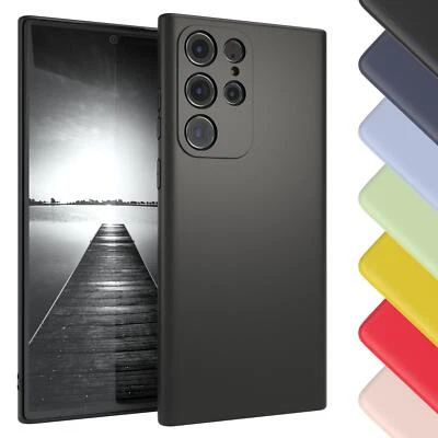 EAZY CASE für Samsung Galaxy S22 Ultra 5G Hülle Silikon Schutzhülle Tasche Slim