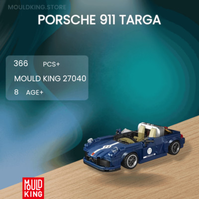 Mould King 27040 Porsche 911 Targa mit 366 Teilen