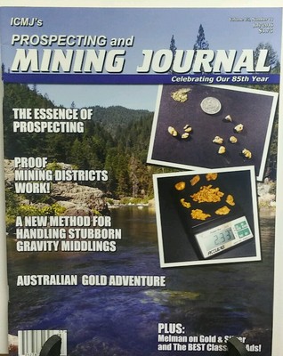 ICMJ's Prospecting & Mining Journal July 2016 Australian Gold FREE SHIPPING sb