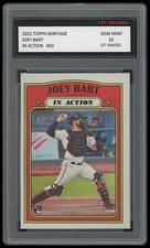 JOEY BART 2021 TOPPS HERITAGE IN ACTION 1ST GRADED 10 BASEBALL ROOKIE CARD RC