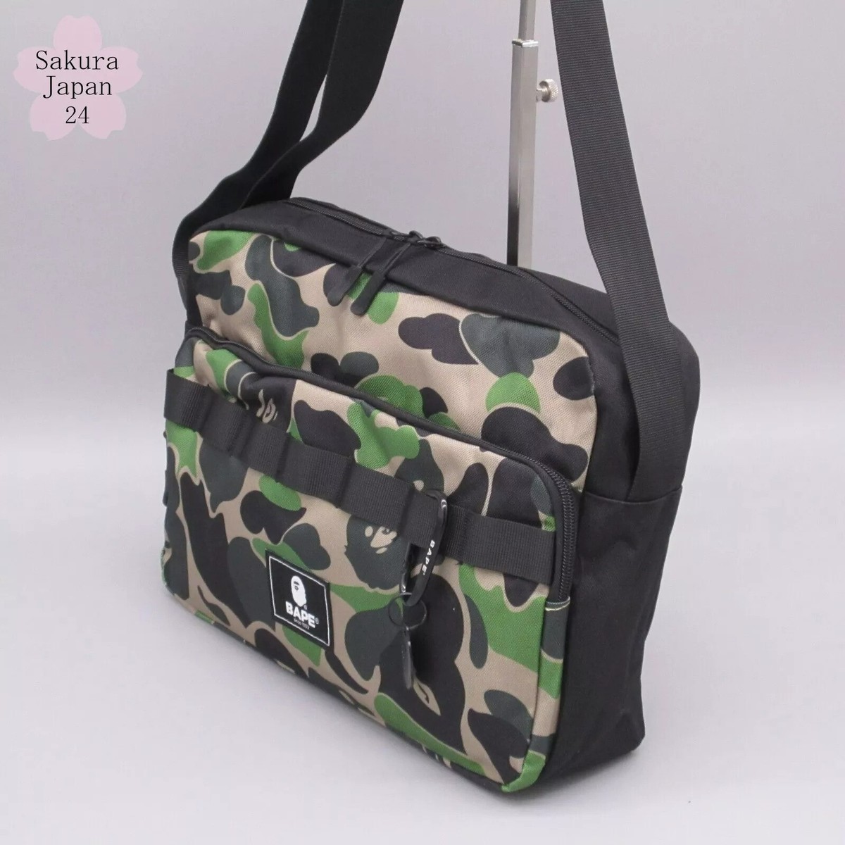 BAPE 4pc Bag Duffle Green SPR20 Black SPR22 Shoulder AW21 Japan