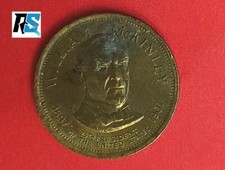 William McKinley Token 25th U.S. President 26mm Commemorative Coin Medal History