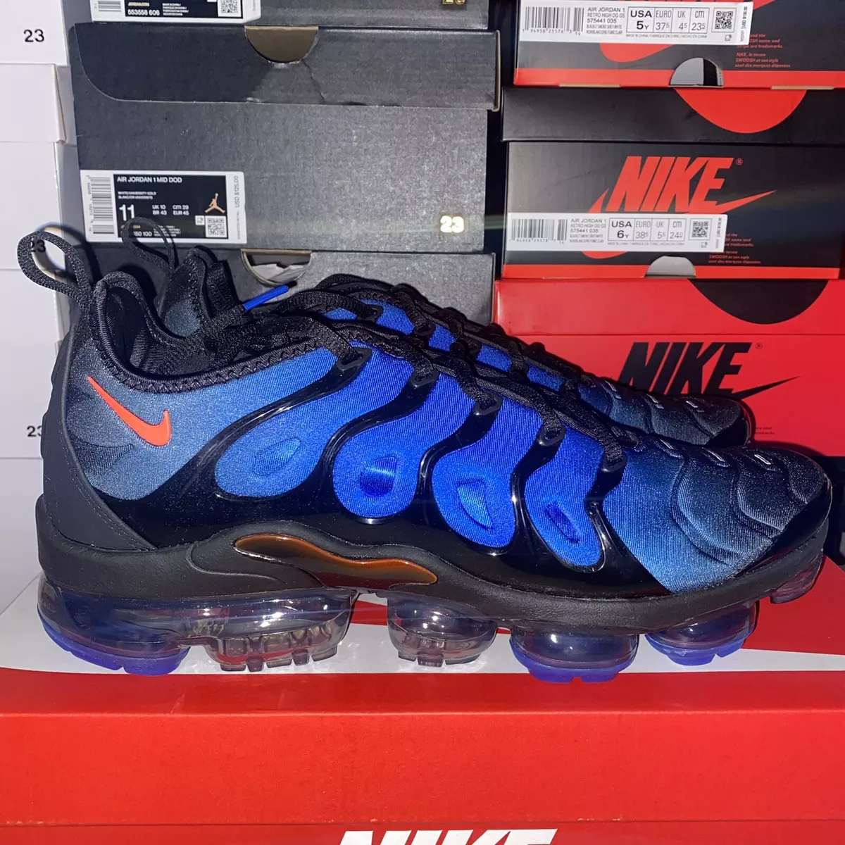 kofferbak Doodskaak Hoofd Nike Air Vapormax Plus Knicks Blue Black Crimson DO6679-001 Men's Sz 10 IN  HAND | eBay