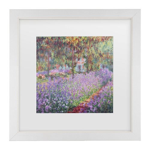 Estampe "Jardin De L'Artiste" Claude Monet - Réédition Athéna 1989, Papier Texturé, Non Encadrée
