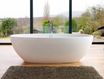 Victoria & Albert Barcelona Contemporary Double-Ended Tub W Overflow BAR-N-SW-OF