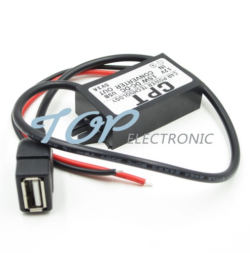 DC-DC 12V Vers 5V USB Convertisseur De Tension, Adaptateur Secteur