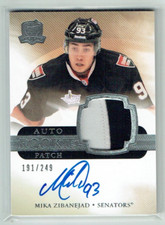 11-12 UD Upper Deck The Cup  Mika Zibanejad  /249  Rookie  Patch  Auto