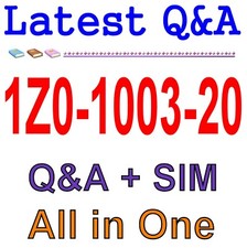 Best Exam Practice Material for 1Z0-1003-20 Exam Q A SIM