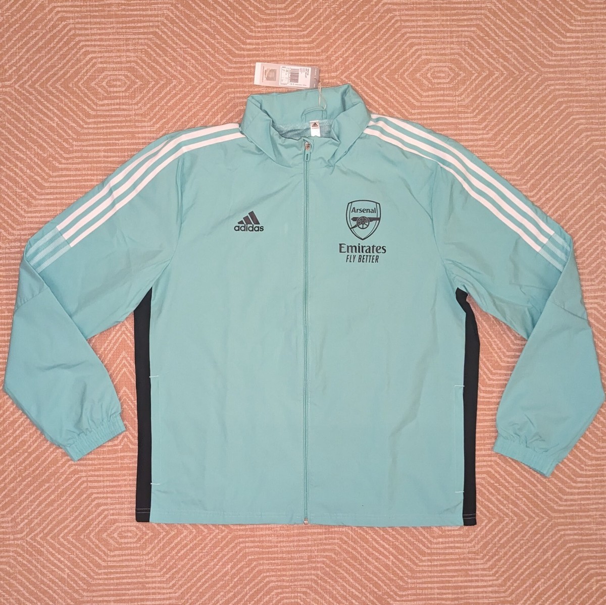 New Arsenal Adidas 21/22 LARGE Tiro Presentation Jacket Training 