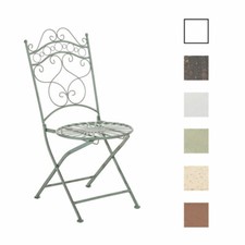 Klappstuhl INDRA Gartenstuhl Metallstuhl Stuhl Terrassenstuhl Shabby Chic