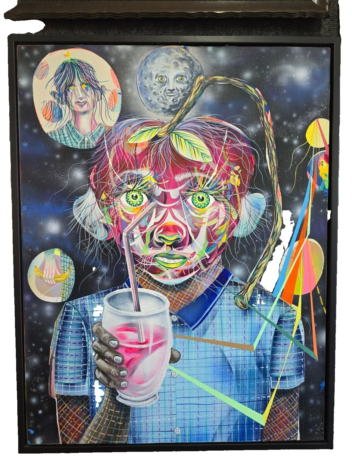 Холст аутсайдер искусство картины на вине арт