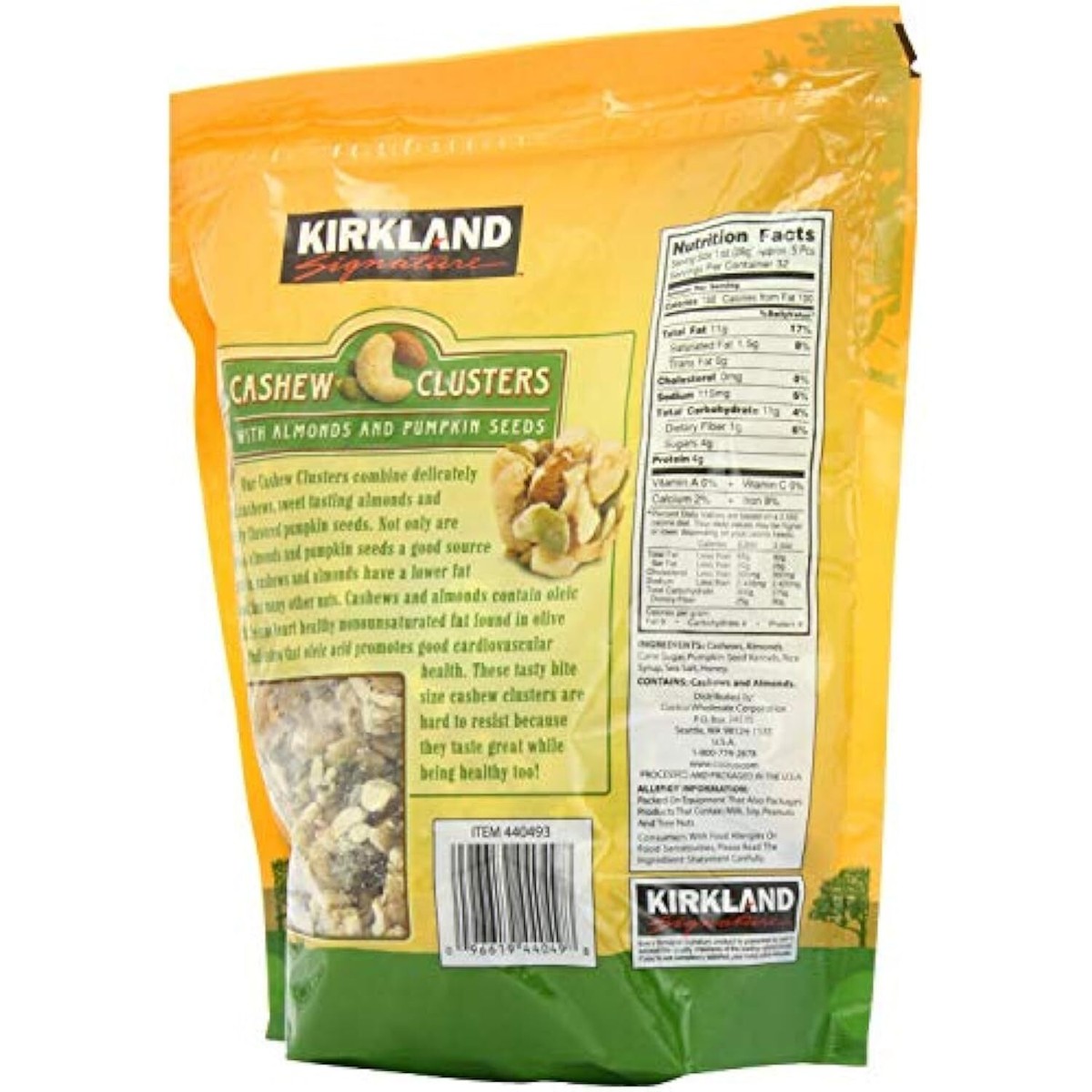 Kirkland Signature Cashew Clusters - 907g | eBay