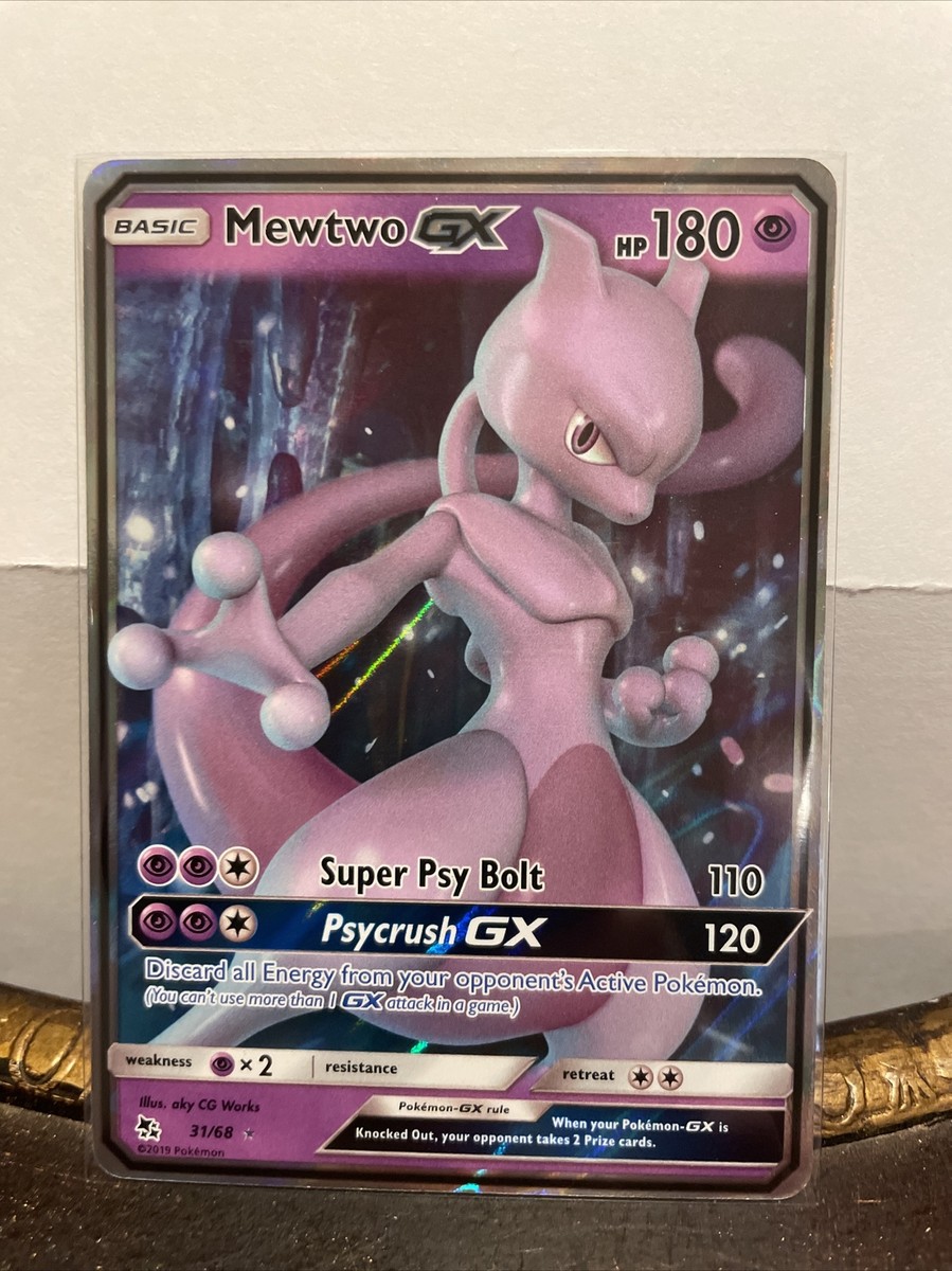 Mewtwo GX 31/68 Hidden Fates- NM Ultra Rare Full Art Pokémon Card