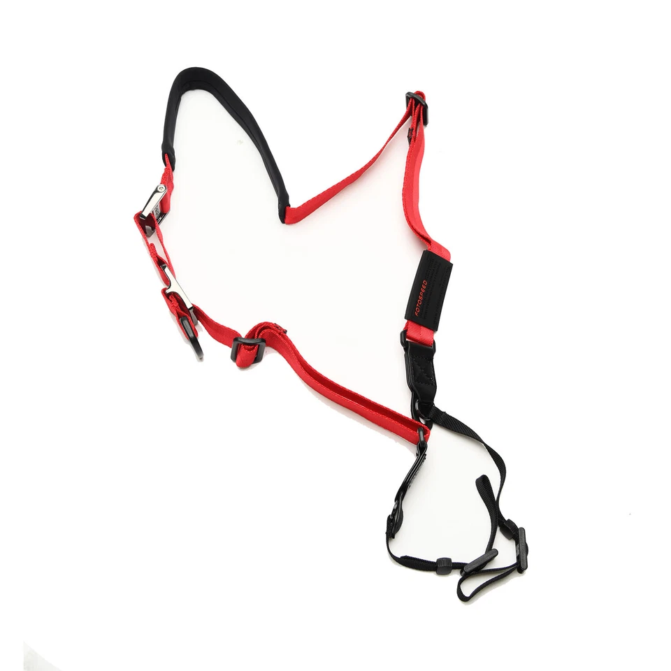 Correa de cámara GGS F9 roja con un solo hombro para colgar el cuello para cámara SLR sin espejo Foto 2 de 4