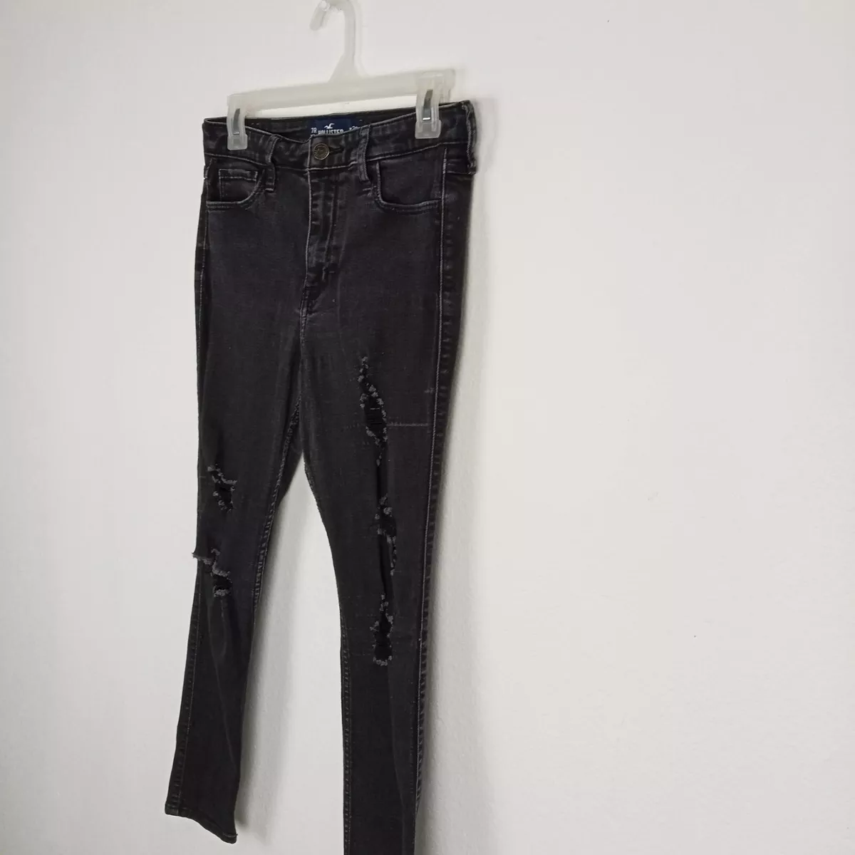 Black skinny cheap jeans hollister