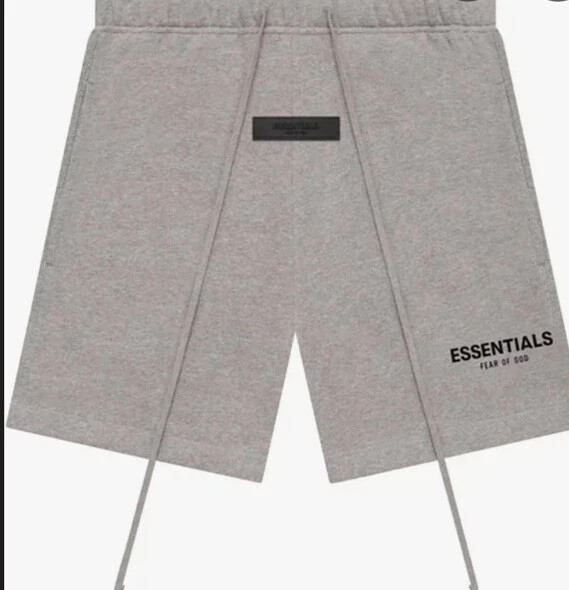 NWT FEAR OF GOD ESSENTIALS SHORTS FW22 "DARK OATMEAL" AUTHENTIC (SIZE XXS-XXL)