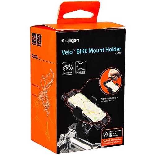 Fahrrad Handyhalterung Spigen Velo Bike Mount Holder A250 (51-89mm) schwarz - Zdjęcie 9 z 12