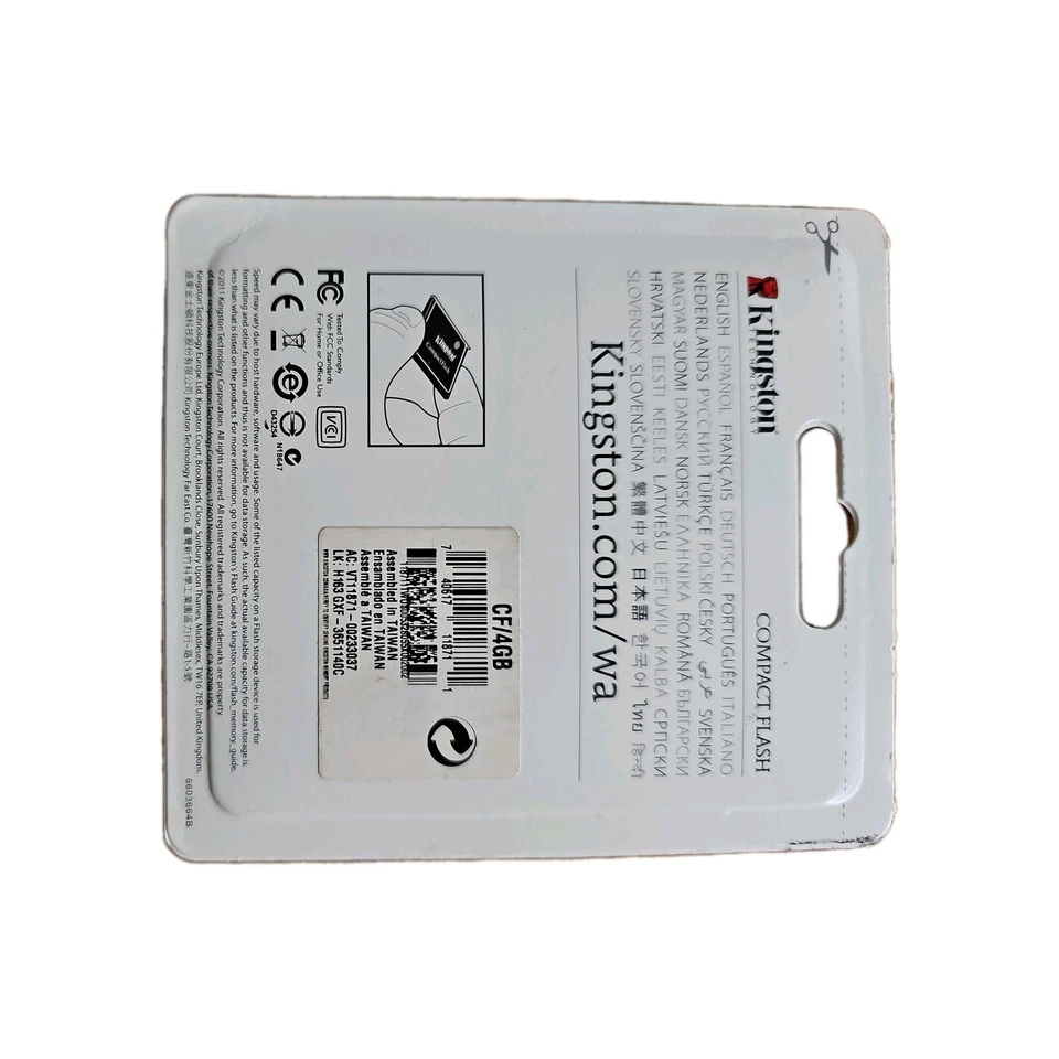 Retail Kingston 4GB CompactFlash Memory Card (CF/4GB) - Image 2 of 2
