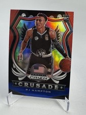 RJ Hampton 2020-21 Panini Prizm Draft Picks Red White Blue Crusade RC #93 Card