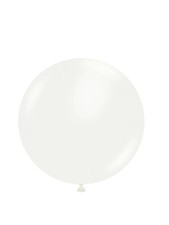 17" White Latex Balloons 29 Count by Tuf-Tex Latex Balloons-Open Bag