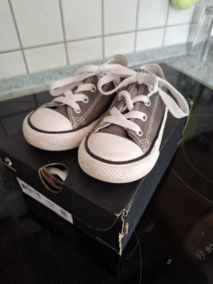 2 Paar Sneaker kinder Converse adidas gazelle blau Kinder Grau Gr. 23 Unisex