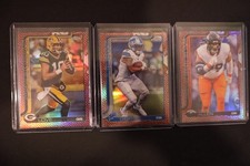 2025 Topps Chrome football leather pigskin You Pick