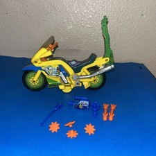 TMNT Ninja Turtles Vehicle Channel 6 News Cycle Vintage Almost Complete 