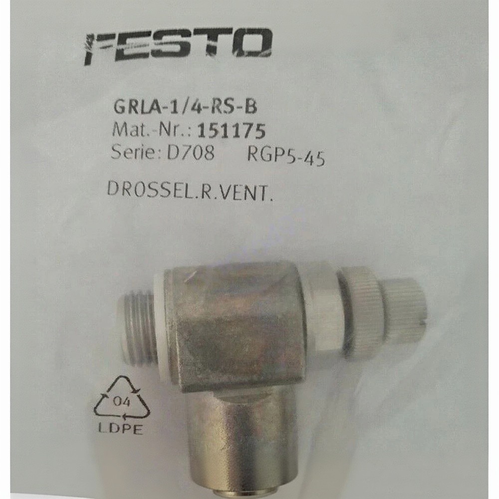 1PC NEW FOR FESTO GRLA-1/4-RS-B One-way Flow Control Valve