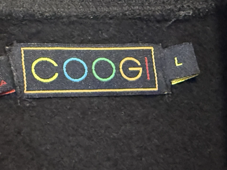 Suéter con Capucha Coogi Australia Vintage L Negro Deletrear 100% Auténtico Usado en Excelente Condición Foto 3 de 4