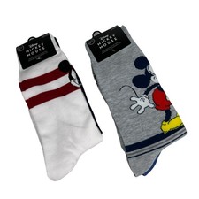 4 Pairs Disney Mickey Mouse Adult Novelty Socks Sz 6-12 Mid Unisex 2 Packs of 2