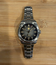 San Martin SN0144  Black Gilt Dial 39mm SS Bracelet 100m Box Papers Miyota 9015