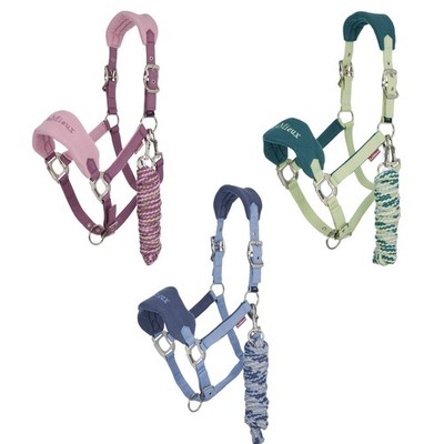 LeMieux Vogue Headcollar & Leadrope Macaron/Mallow/Puder Blue