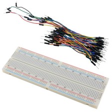 830 Point Solderless PCB Breadboard + 65pcs Jumper Wire Cables