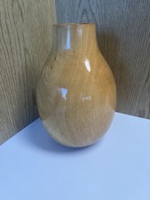 Hand Turned Tall Wooden Vase 10  