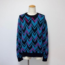 Berluti mohair Wool geometric knit sweater Made in Italy Excellent condition