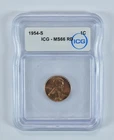 1954-S Lincoln Wheat Cent MS66 RD ICG *4854