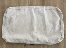 Lovesac Standard Back Pillow Cushion Cover Sky Grey Corded Velvet HE4802 35x23