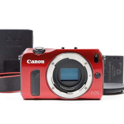 Canon EOS M 18.0MP Spiegellose Digitalkamera Rot [Top Neuwertig] #6796J